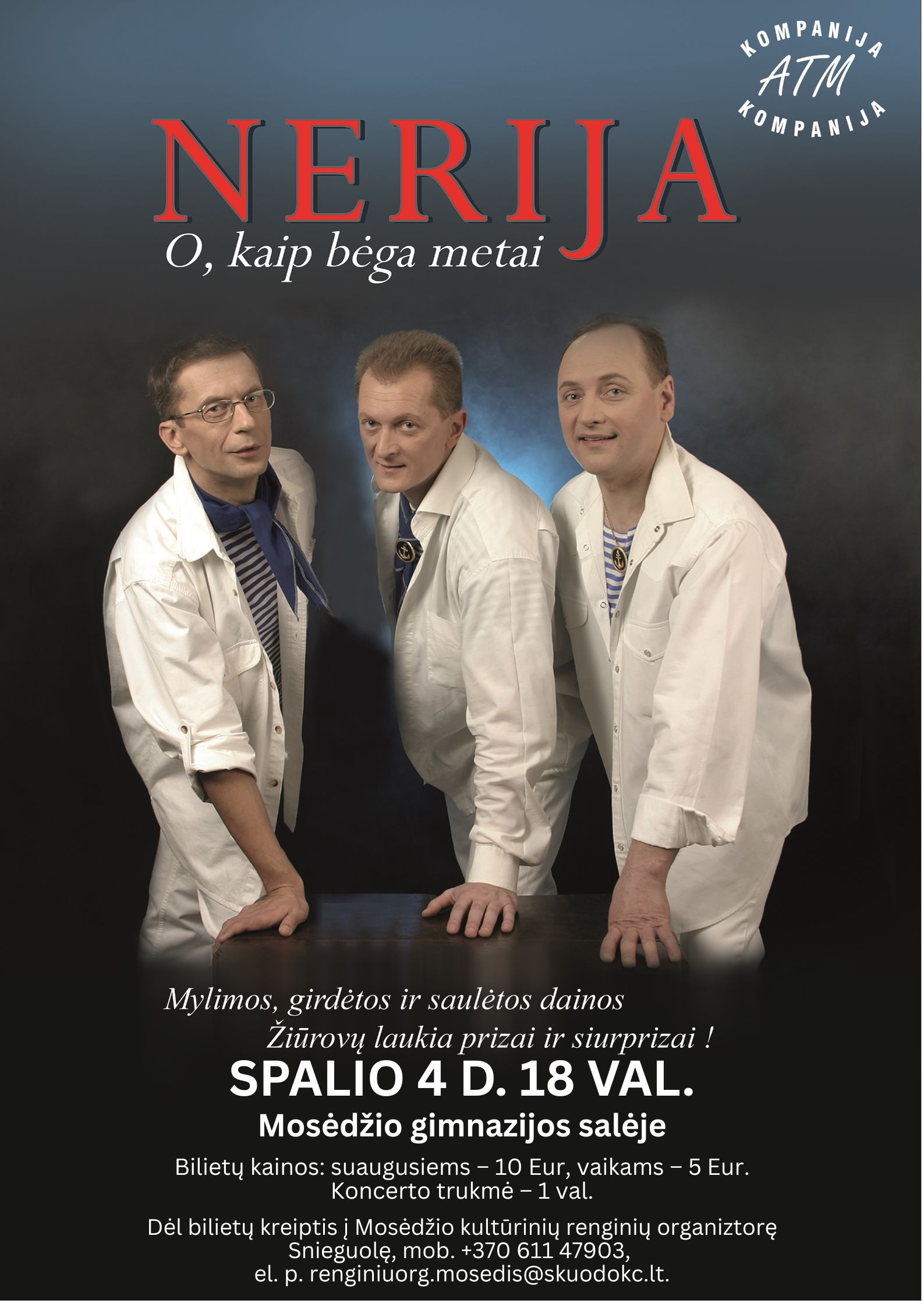 Grupės „Nerija“ koncertas Mosėdyje